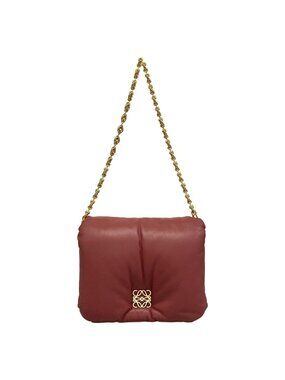 Loewe Shoulder Bag Puffer Goya Pink Chain